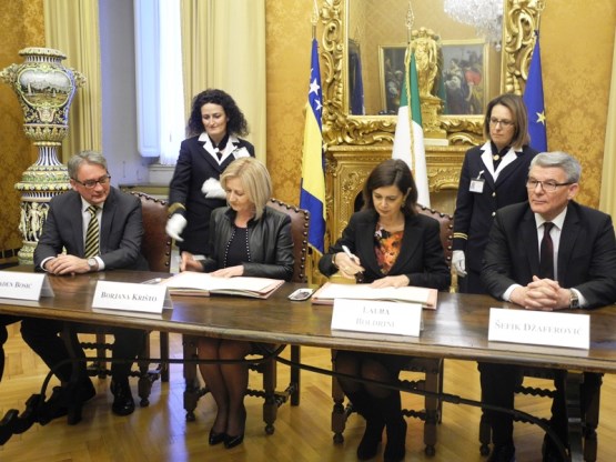 Svečano potpisan Protokol o saradnji predstavničkih domova Parlamenta Italije i Parlamentarne skupštine BiH